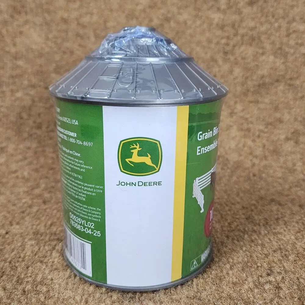 NEW Brand New 1:64 Ertl Tomy John Deere Grain Bin Tractor & Cow Farm Set 10 Pcs.